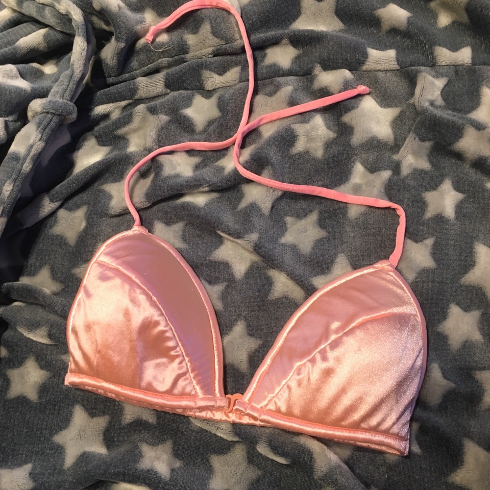 Pink swimsuit top